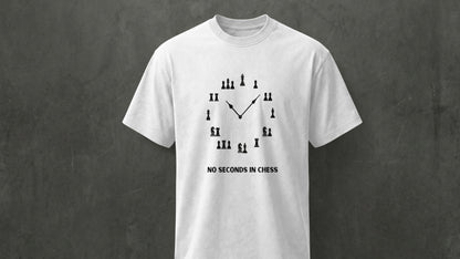 NO SECONDS IN CHESS - Regular Fit - WHITE