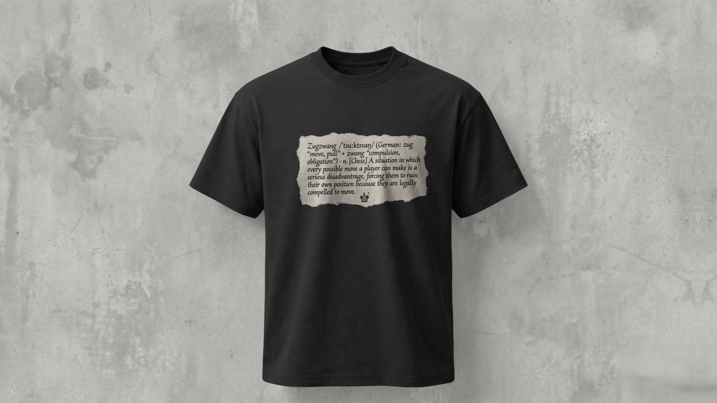 The "Zugzwang" Definition - Regular Fit - BLACK