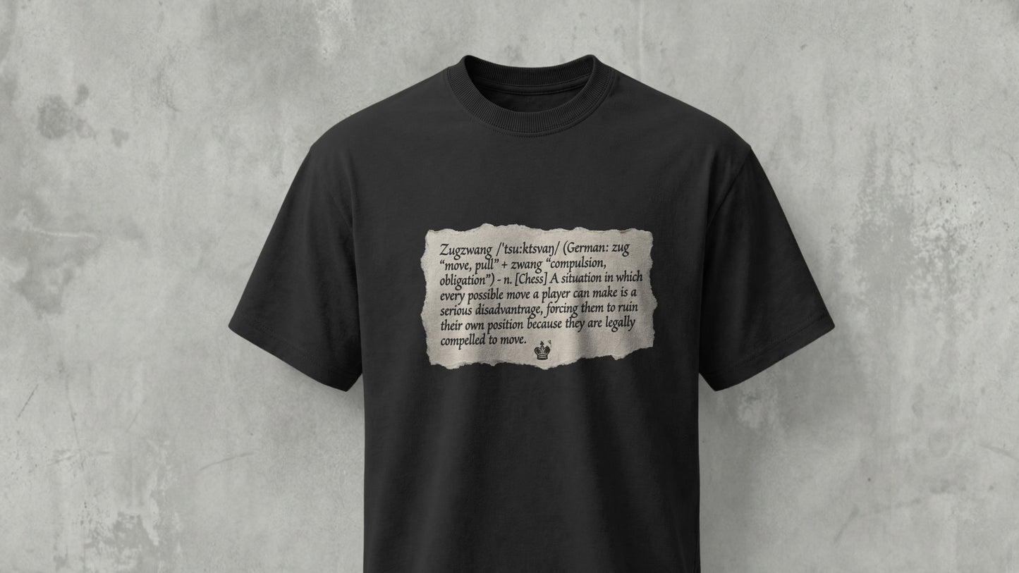 The "Zugzwang" Definition - Regular Fit - BLACK