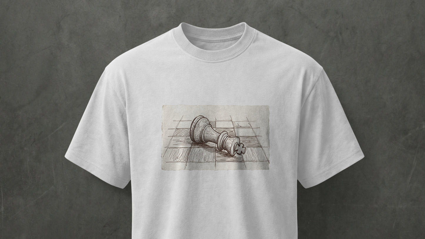 "The Fallen King" Vintage - Regular Fit - WHITE
