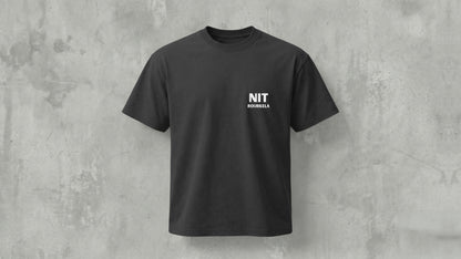 NIT ROURKELA - MINIMILISTIC - PREMIUM 200 GSM REG FIT T-SHIRT - BLACK