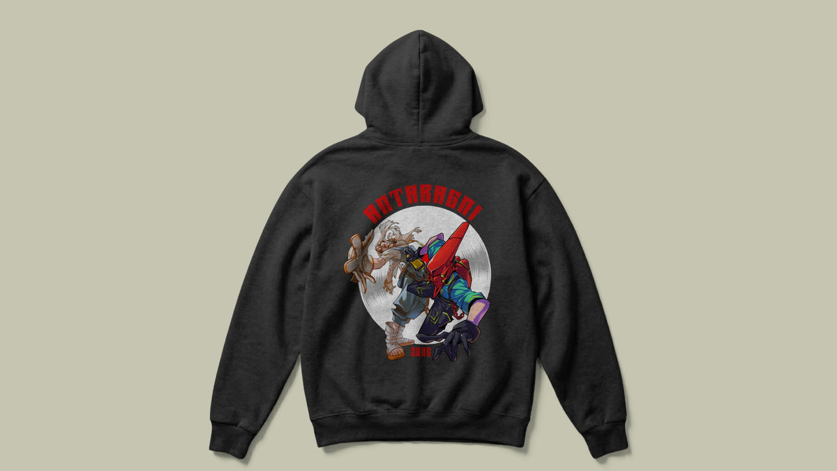 IIT KANPUR "Neon Groove" Premium 350 GSM - Black Hoodie