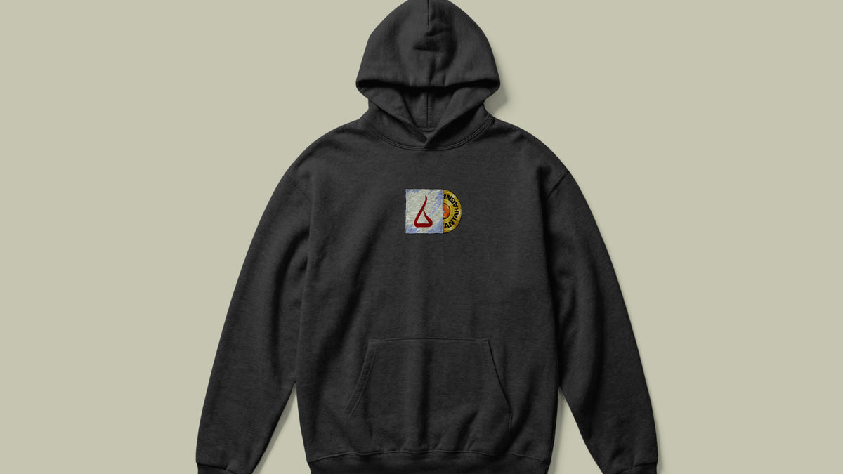 IIT KANPUR "The Classic" Premium 350 GSM - Black Hoodie