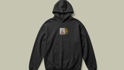 IIT KANPUR "The Classic" Premium 350 GSM - Black Hoodie