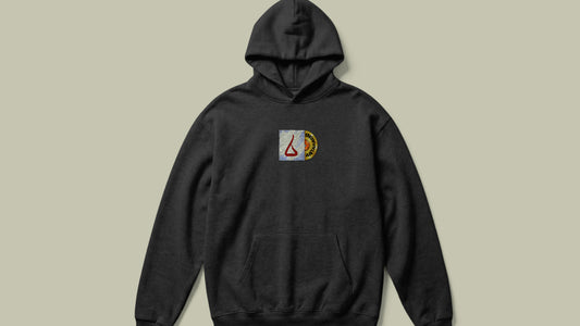 IIT KANPUR "The Classic" Premium 350 GSM - Black Hoodie