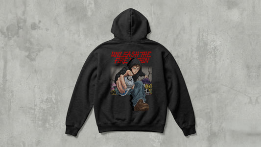 IIT KANPUR "The Fire" Premium 350 GSM - Black - Hoodie