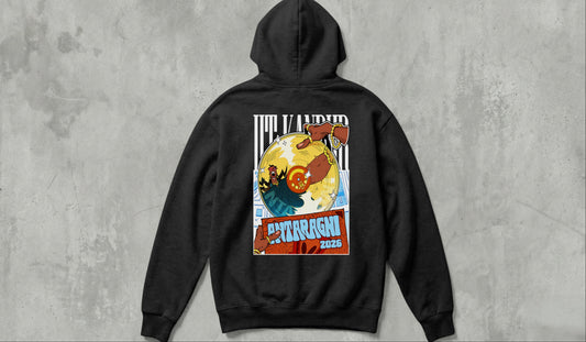 IIT KANPUR "The Golden Record" Premium 350 GSM - Black Hoodie