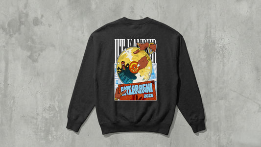 IIT KANPUR "Golden Record" Premium 280 GSM - Black - Sweat Shirt