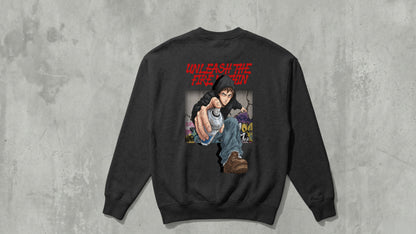 IIT KANPUR "The Fire" Premium 280 GSM - Black - Sweat Shirt