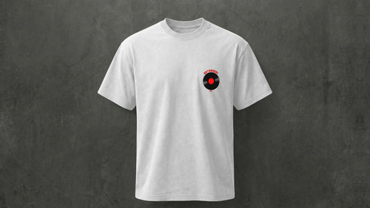 IIT KANPUR "Minimal Record" Premium 200 GSM - White Regular T-Shirt