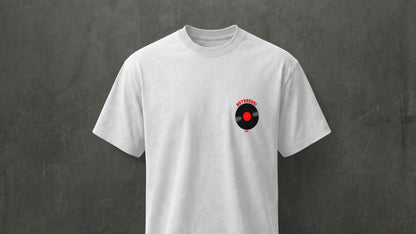 IIT KANPUR "Minimal Record" Premium 200 GSM - White Regular T-Shirt