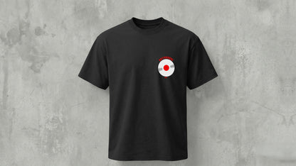 IIT KANPUR "Minimal Record" Premium 200 GSM - Black Regular T-Shirt