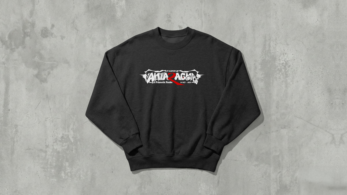 ANTARAGINI, IIT KANPUR "61" Premium 280 GSM - Black - Sweat Shirt