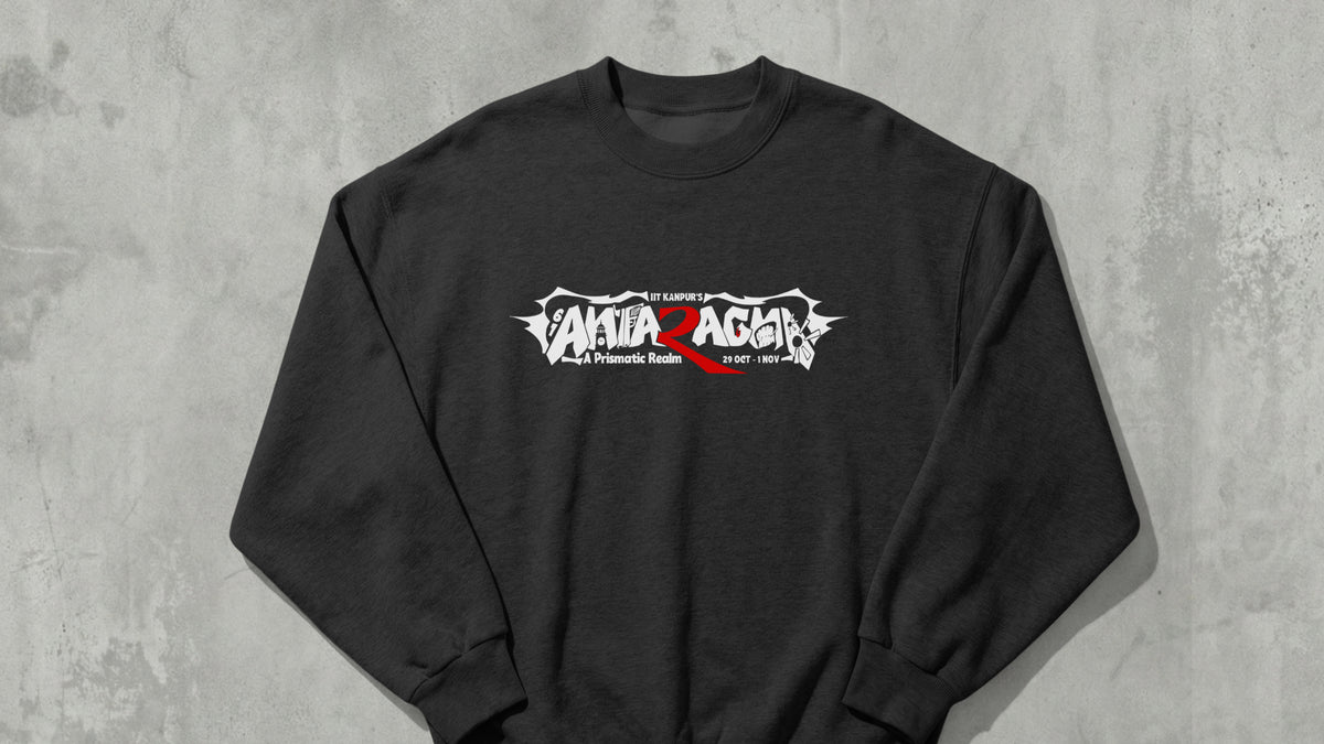 ANTARAGINI, IIT KANPUR "61" Premium 280 GSM - Black - Sweat Shirt