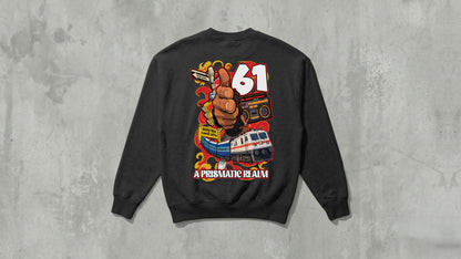 ANTARAGINI, IIT KANPUR "61" Premium 280 GSM - Black - Sweat Shirt
