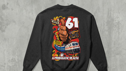 ANTARAGINI, IIT KANPUR "61" Premium 280 GSM - Black - Sweat Shirt