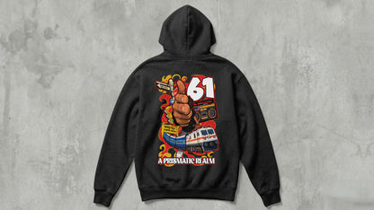 IIT KANPUR "61" Premium Cotton - Black Hoodie