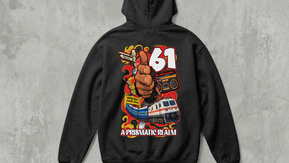 IIT KANPUR "61" Premium Cotton - Black Hoodie