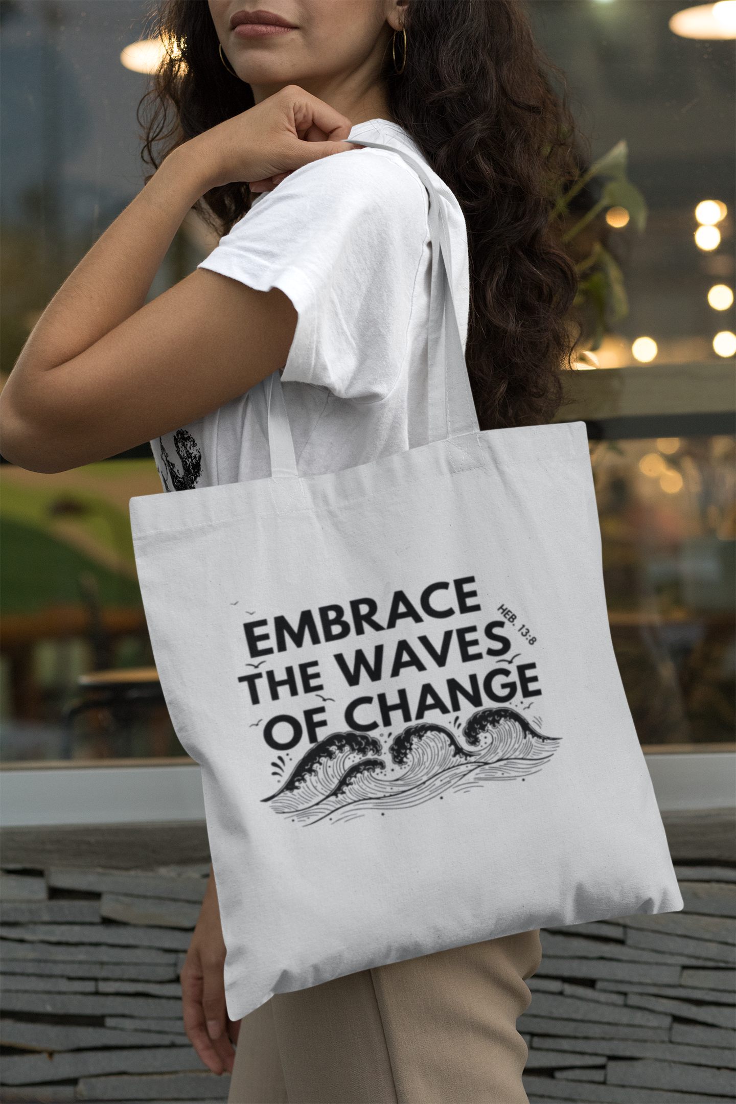 TEDX_CRCE - EMBRACE THE WAVE - PREMIUM CANVAS TOTE BAG