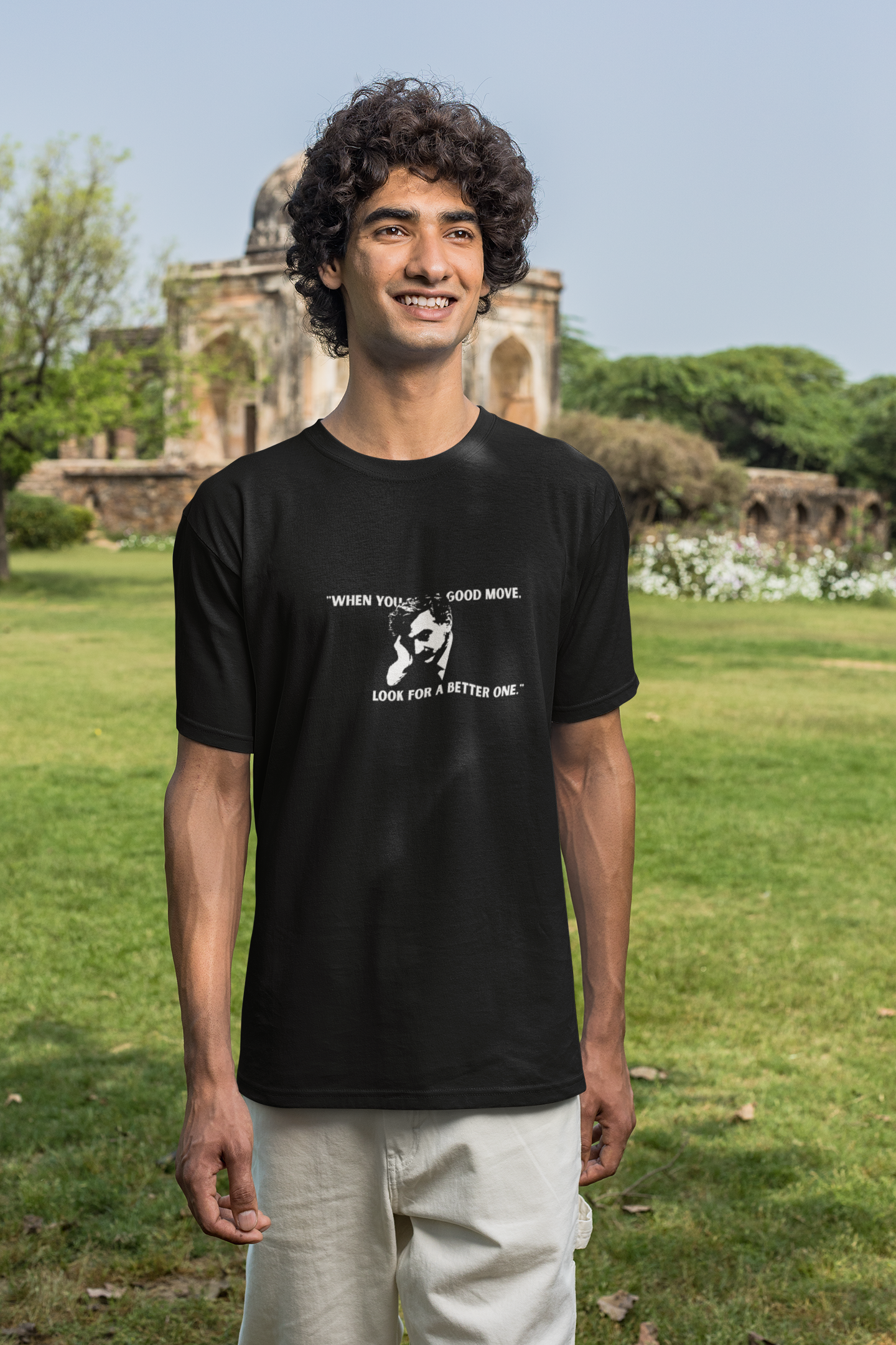 "Look For A Better One" Lasker Quote - Regular Fit - BLACK
