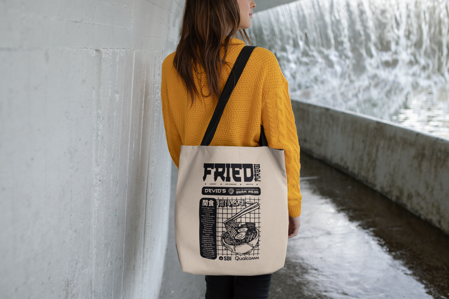 IIIT HYDERABAD - FRIED MAGGI-  PREMIUM TOTE BAG