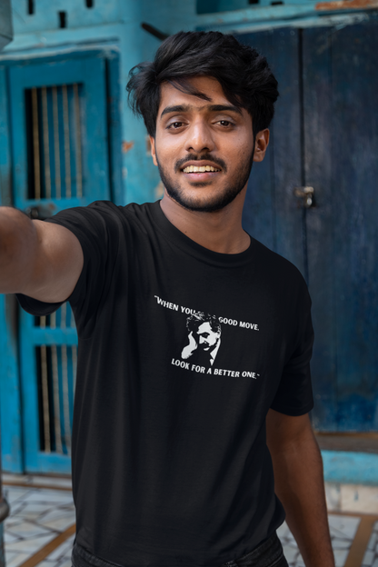 "Look For A Better One" Lasker Quote - Regular Fit - BLACK