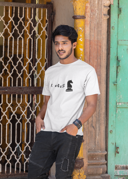 The Sicilian Code" Minimalist - Regular Fit - WHITE