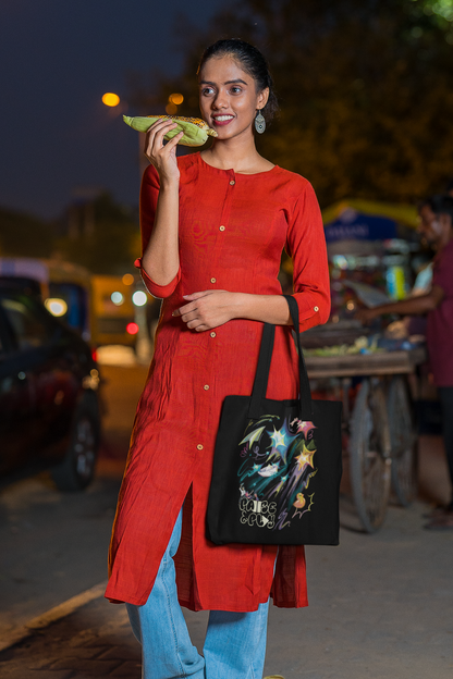 NIFT HYDERABAD - SPECTRUM - PLAY & PAUSE - PREMIUM TOTE BAG