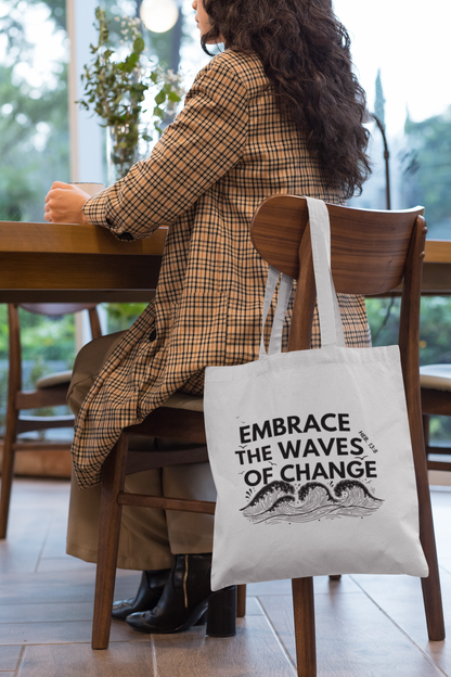 TEDX_CRCE - EMBRACE THE WAVE - PREMIUM CANVAS TOTE BAG