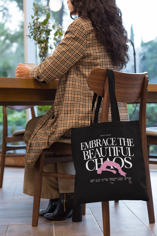 TEDX_CRCE - BLACK CHAOS - PREMIUM CANVAS TOTE BAG