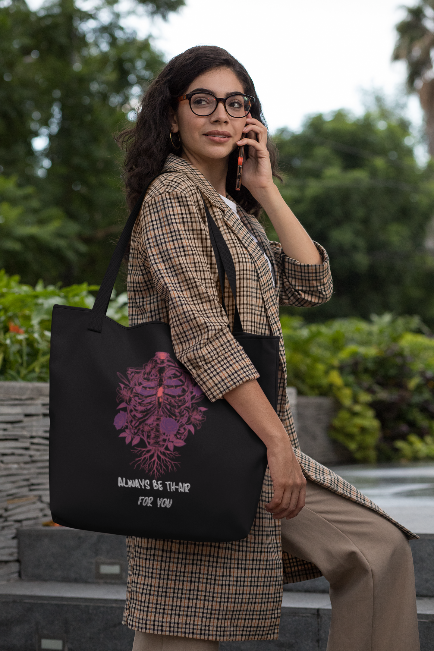 AIIMS MANGALGIRI - RIBS & ROSES - PREMIUM CANVAS TOTE BAG