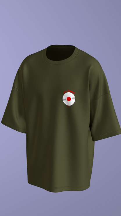 IIT KANPUR "Golden Spin" Premium 240 GSM - Military Green Oversized