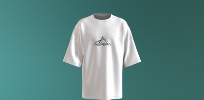 AIIMS MANGALGIRI - THE SPINE- PREMIUM 220 GSM OVERSIZE T-SHIRT - WHITE
