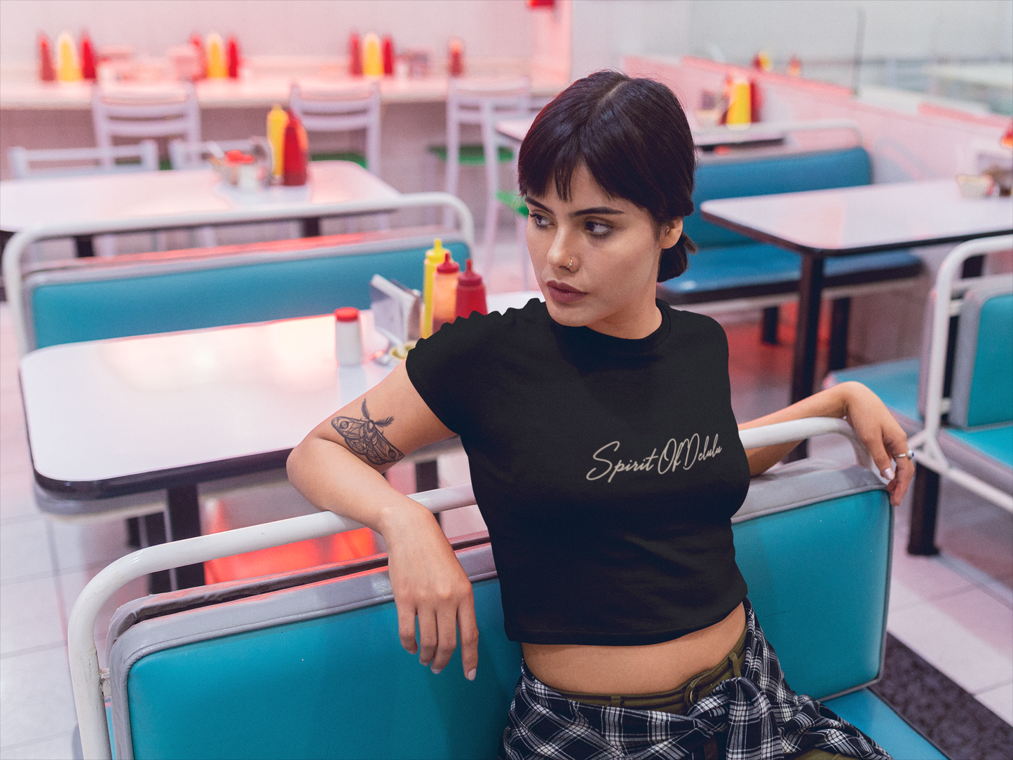 IIM SHILLONG - PREMIUM 260 GSM OVERSIZE CROP TOP - SPIRIT OF DELULU